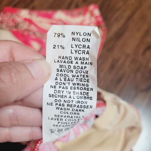 Gottex Blue Vintage Cheetah Print Bikini Tankini 2 Pc Retro Red Brown Animal - Picture 10 of 15